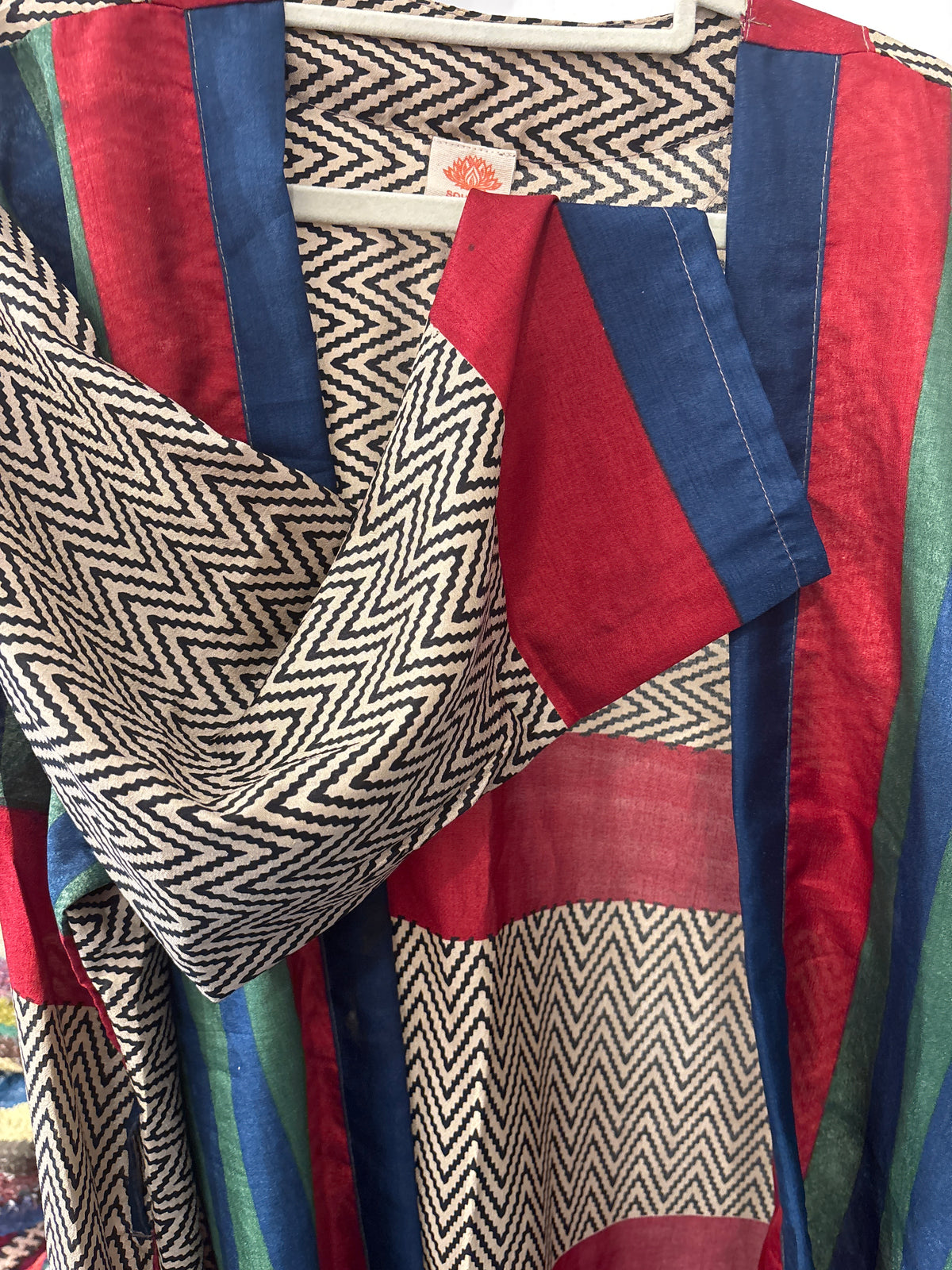 Zijden kimono halflang