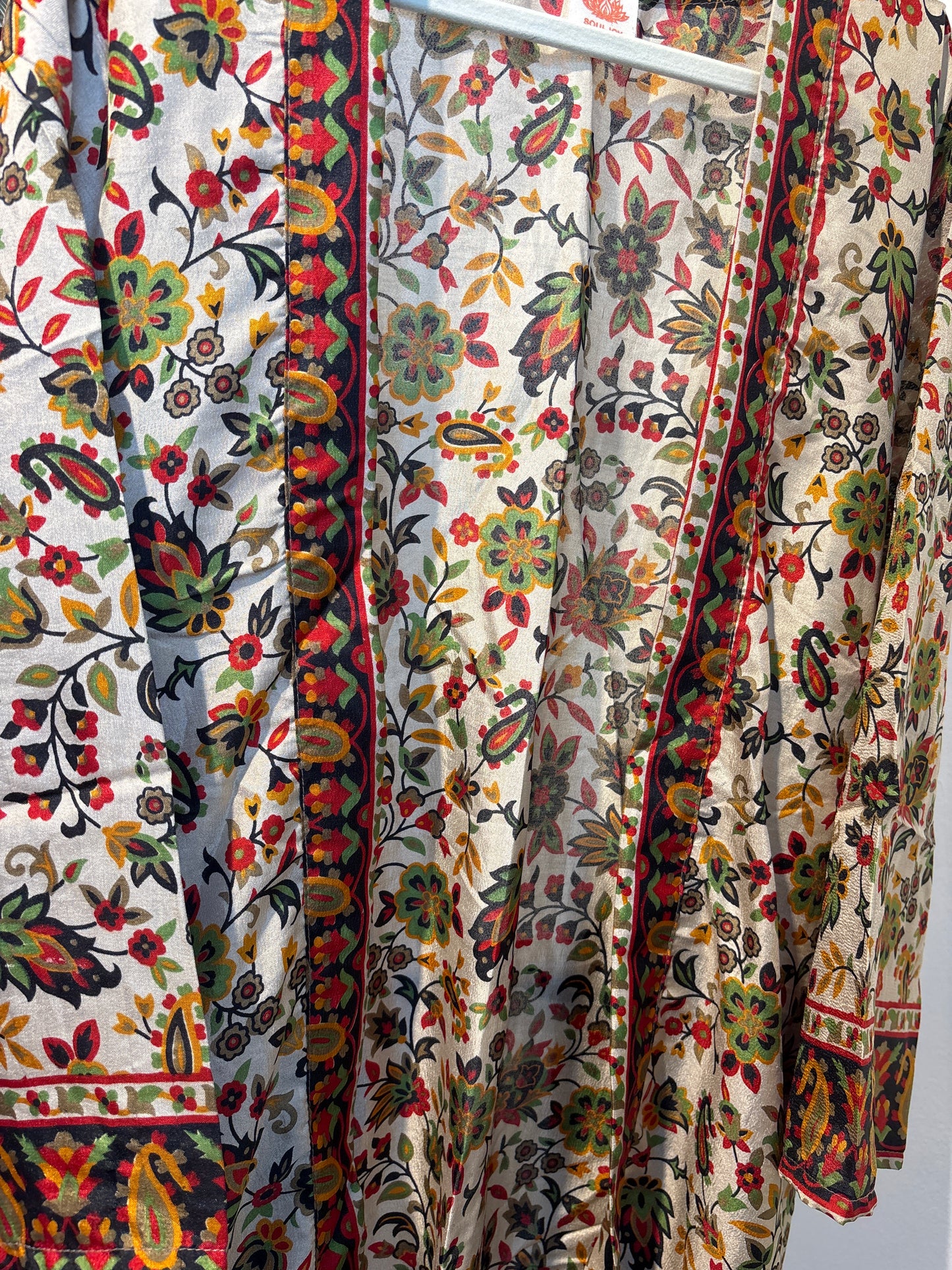 Zijden kimono halflang