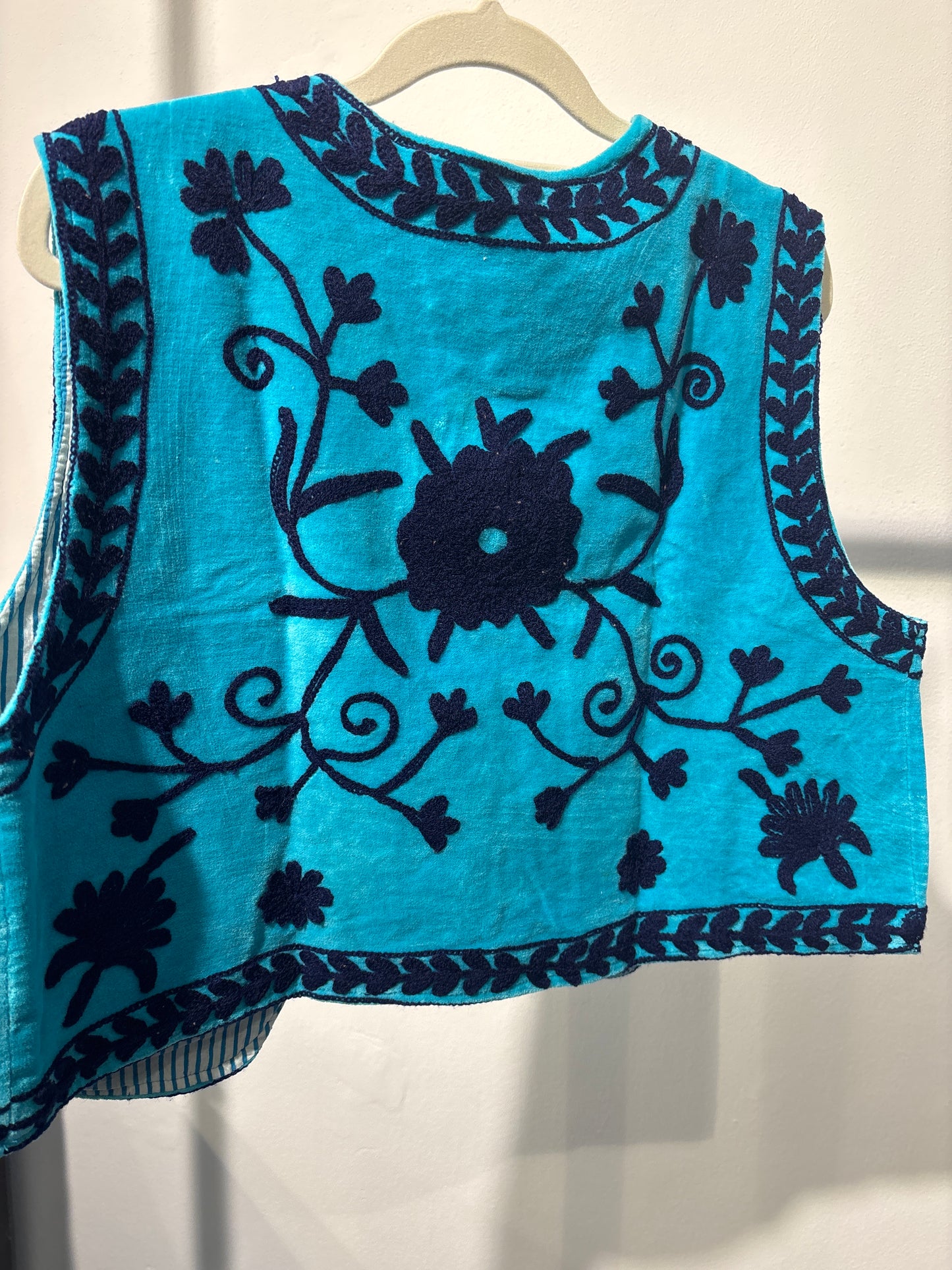 Gilet fluweel suzani-klein