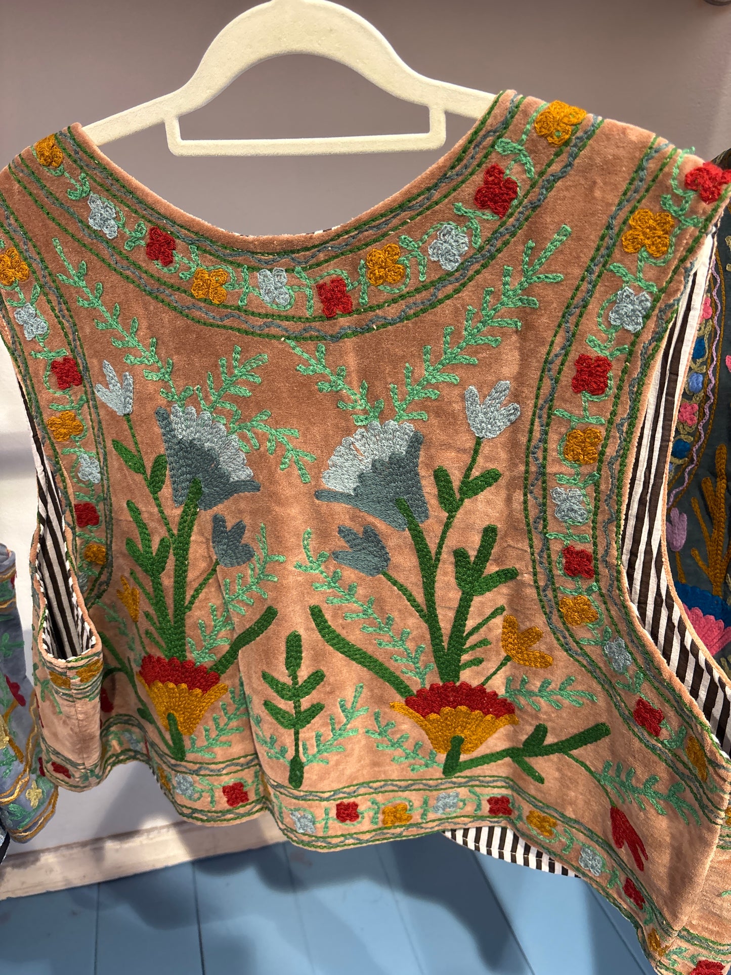 Gilet fluweel suzani- XXL RUIM