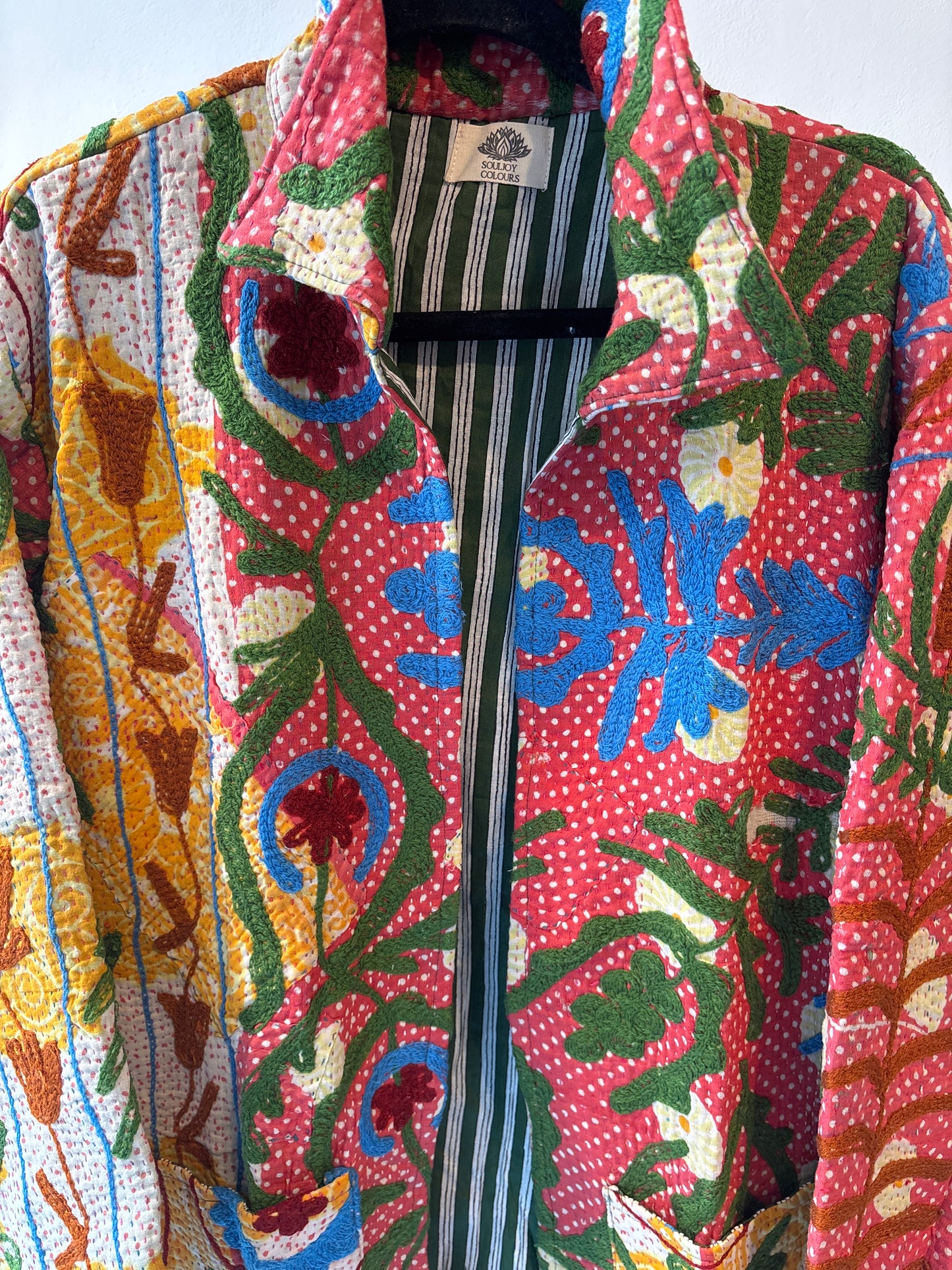 Lange katoenen Kantha