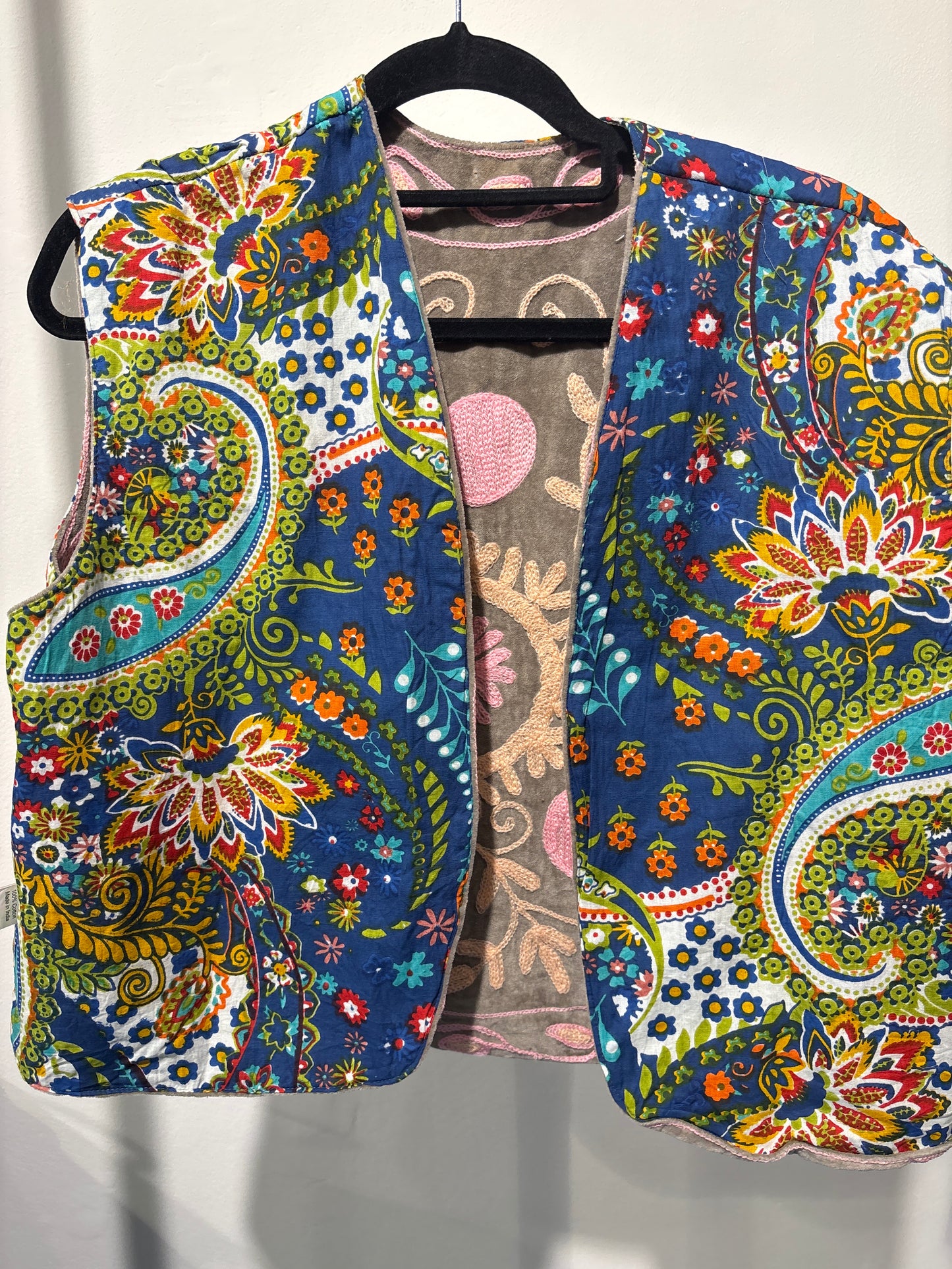 Gilet fluweel suzani-ruim