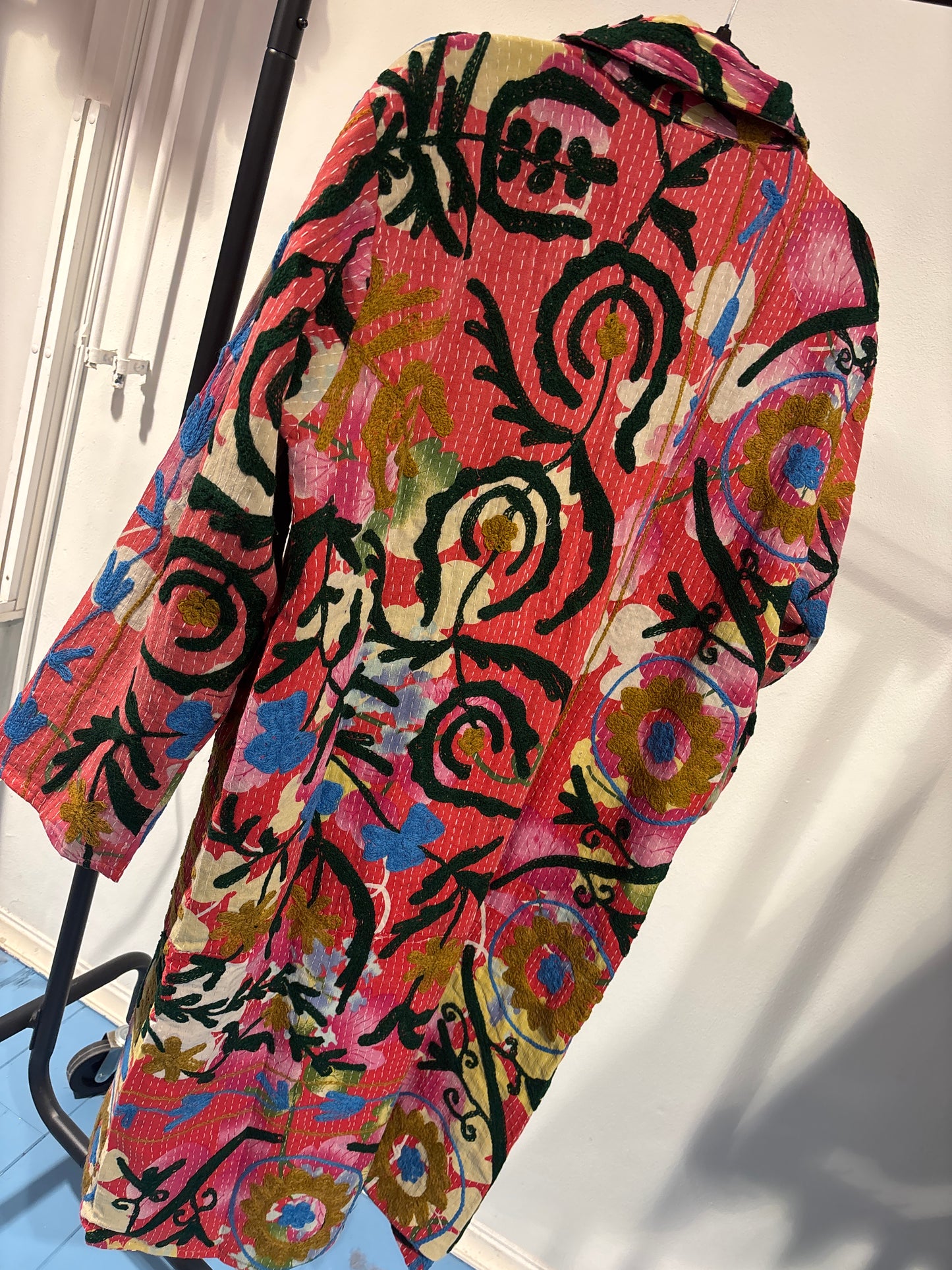 Lange katoenen Kantha