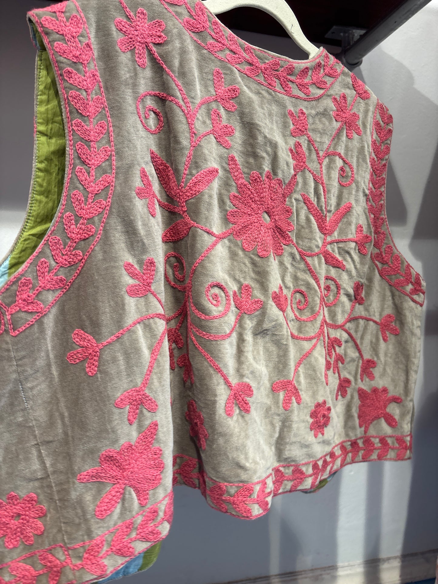 Gilet fluweel suzani-ruim
