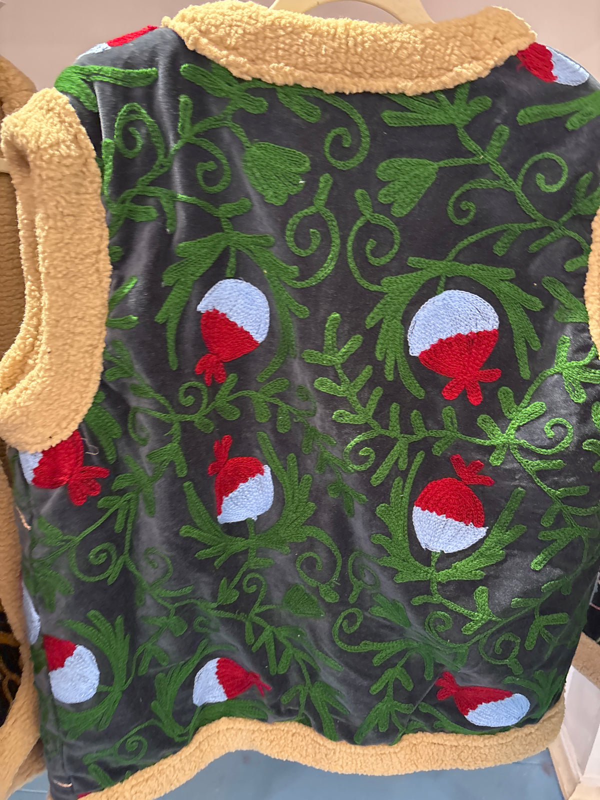 Gilet fluweel gevoerd
