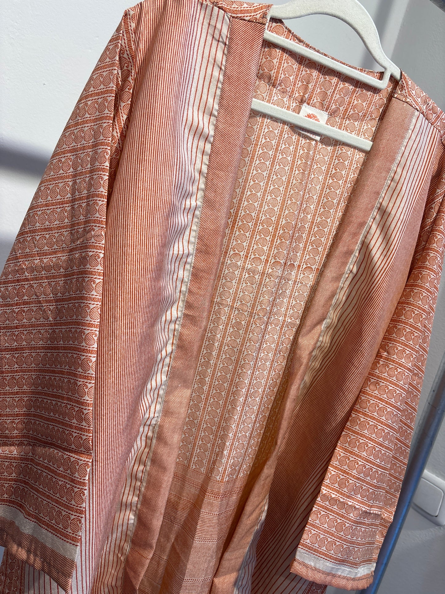 Zijden kimono halflang