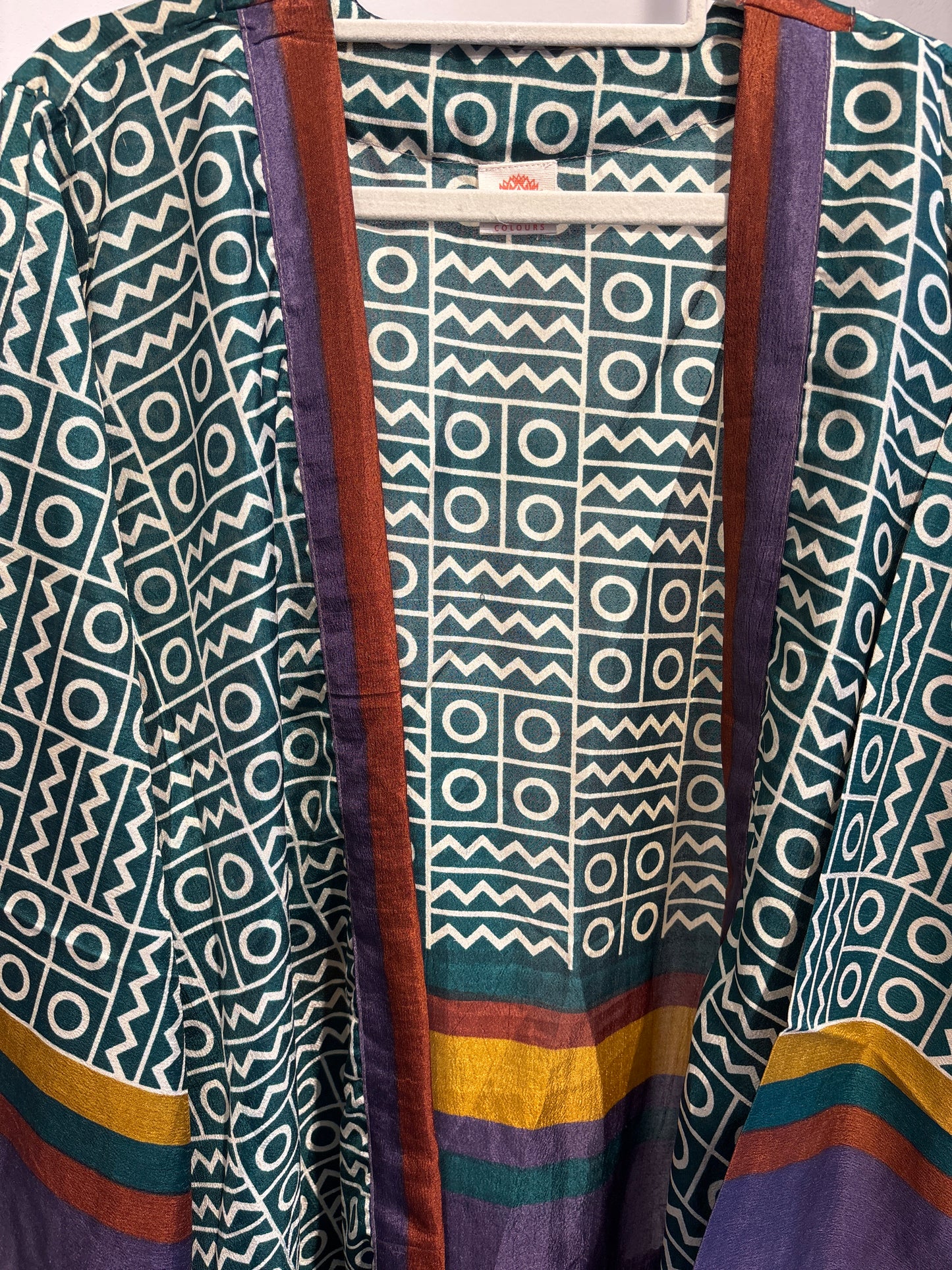 Zijden kimono halflang
