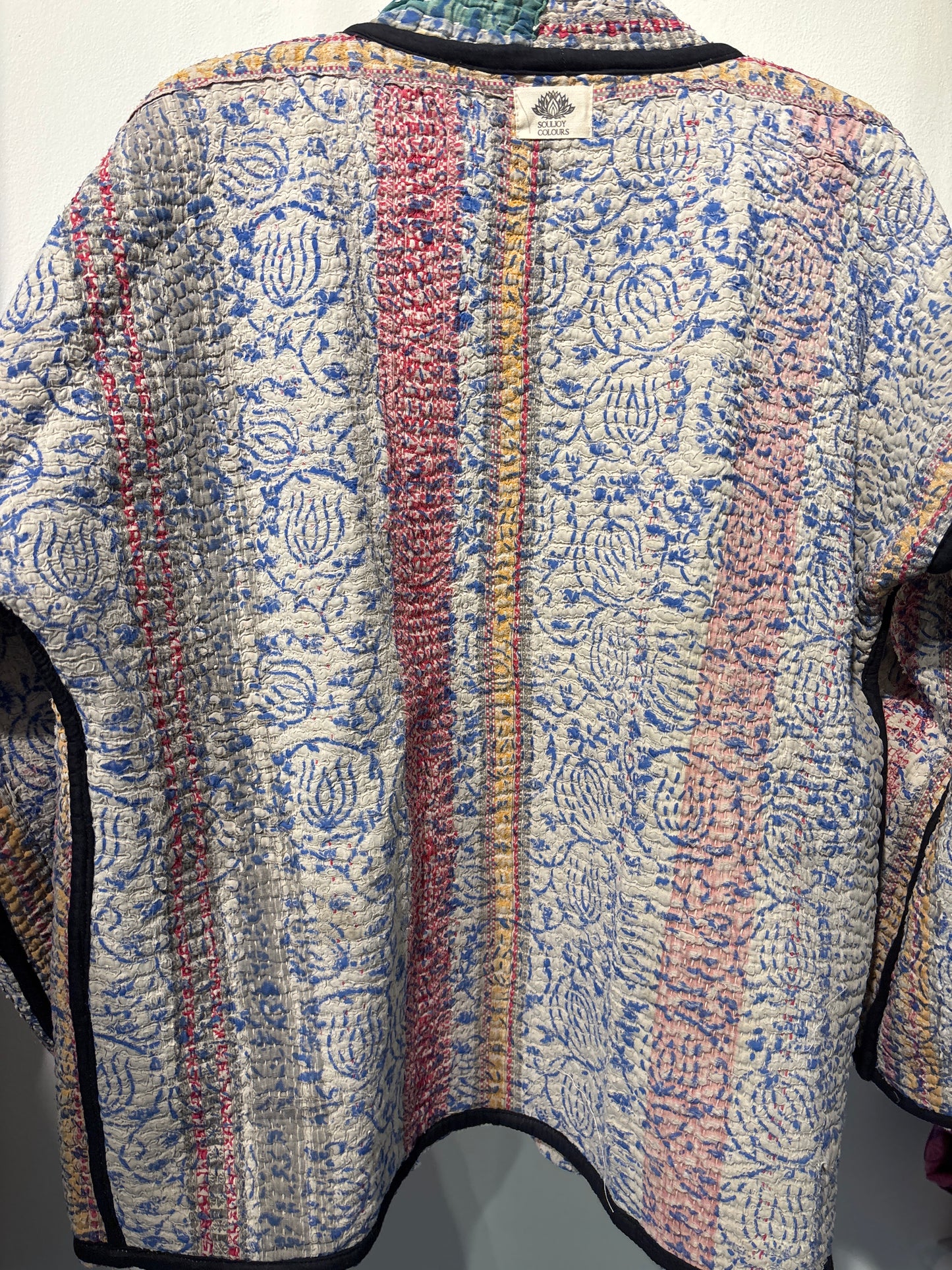 Kantha Blockprint jas-2 kanten