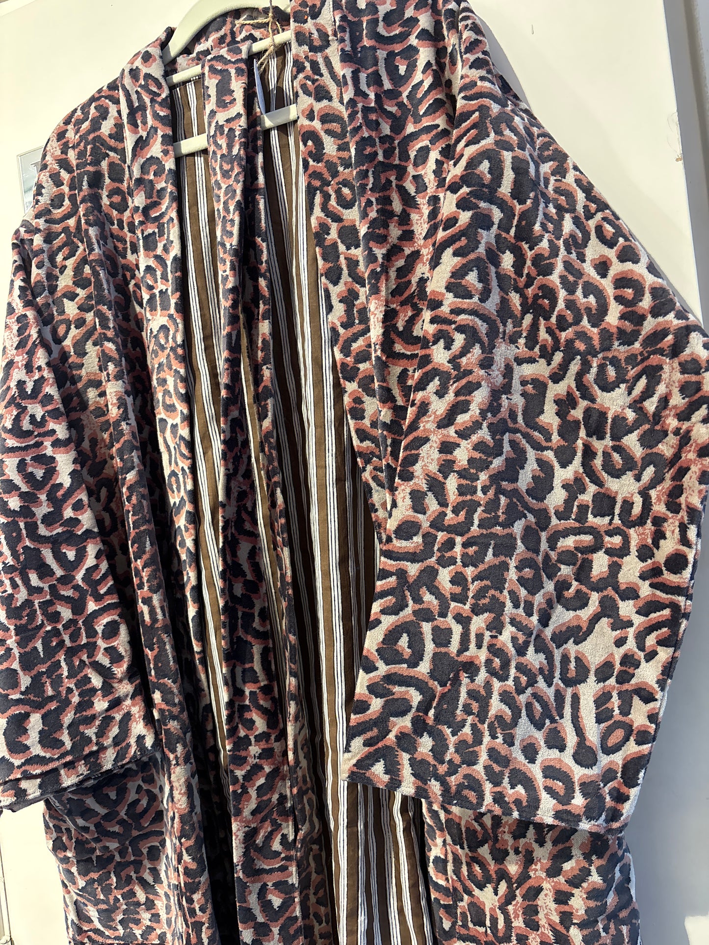 Lange fluwelen kimono