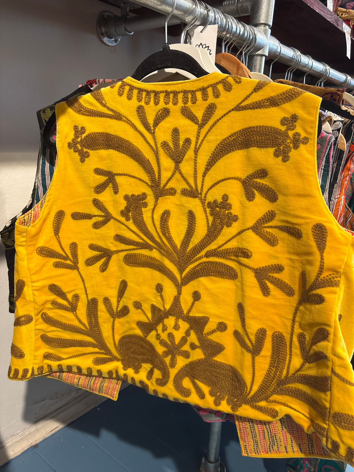 Gilet fluweel suzani-ruim