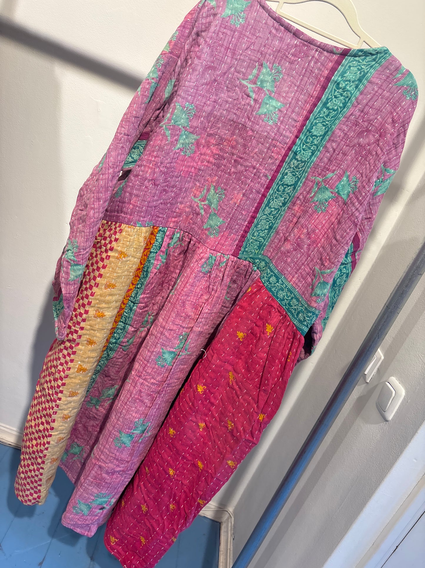 Kantha jurk lang- groot