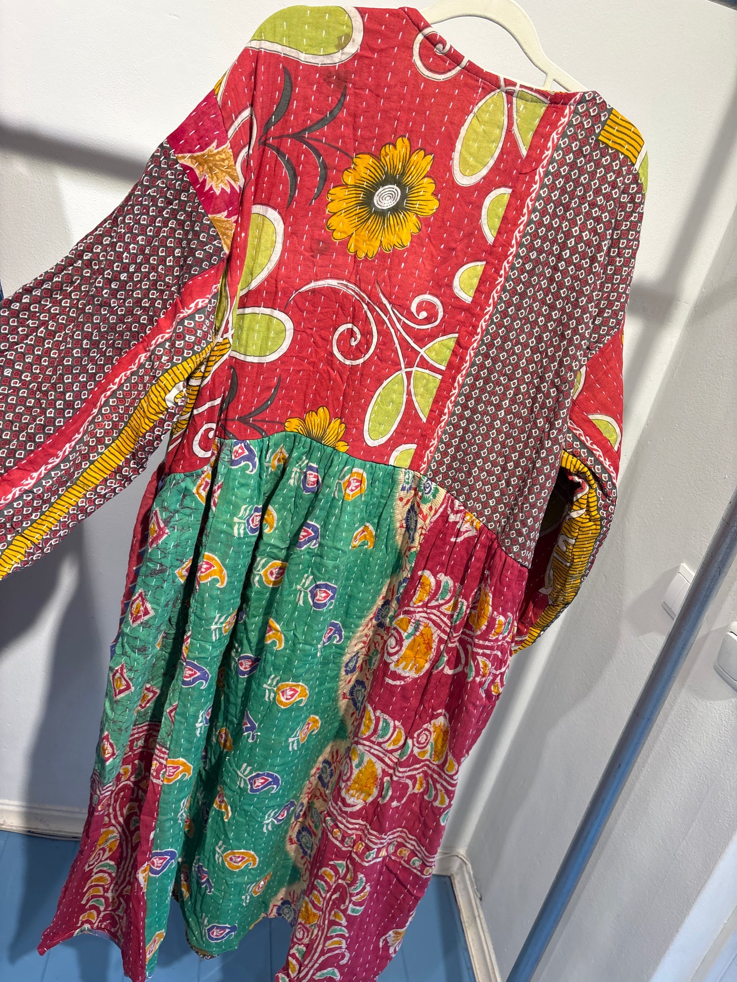 Kantha jurk lang- groot