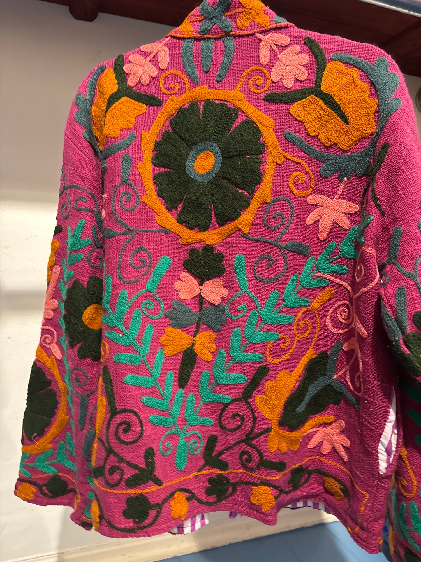 Katoenen suzani jas kort