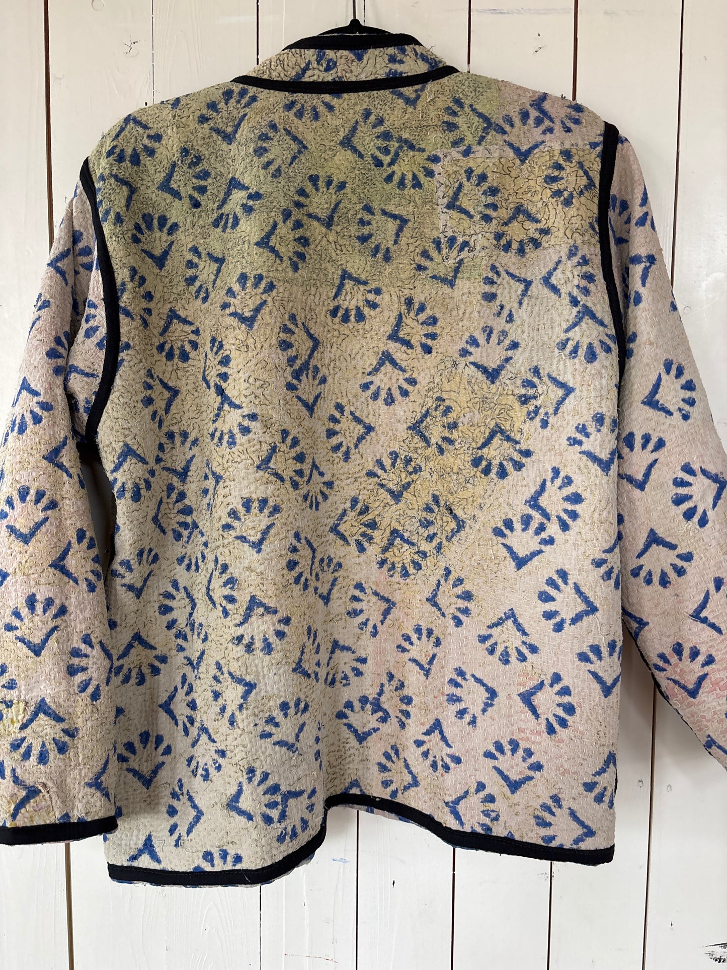 Kantha Blockprint jas - 2 kanten