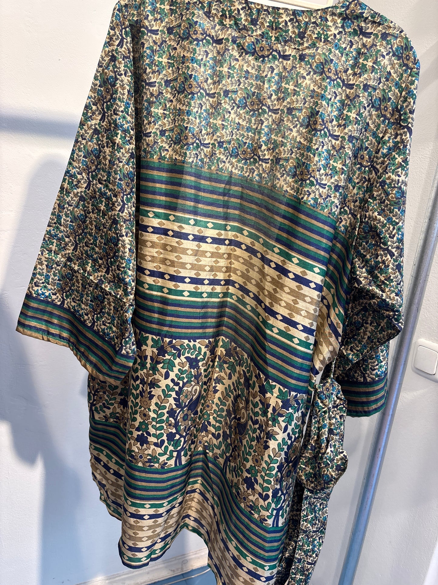 Zijden kimono halflang