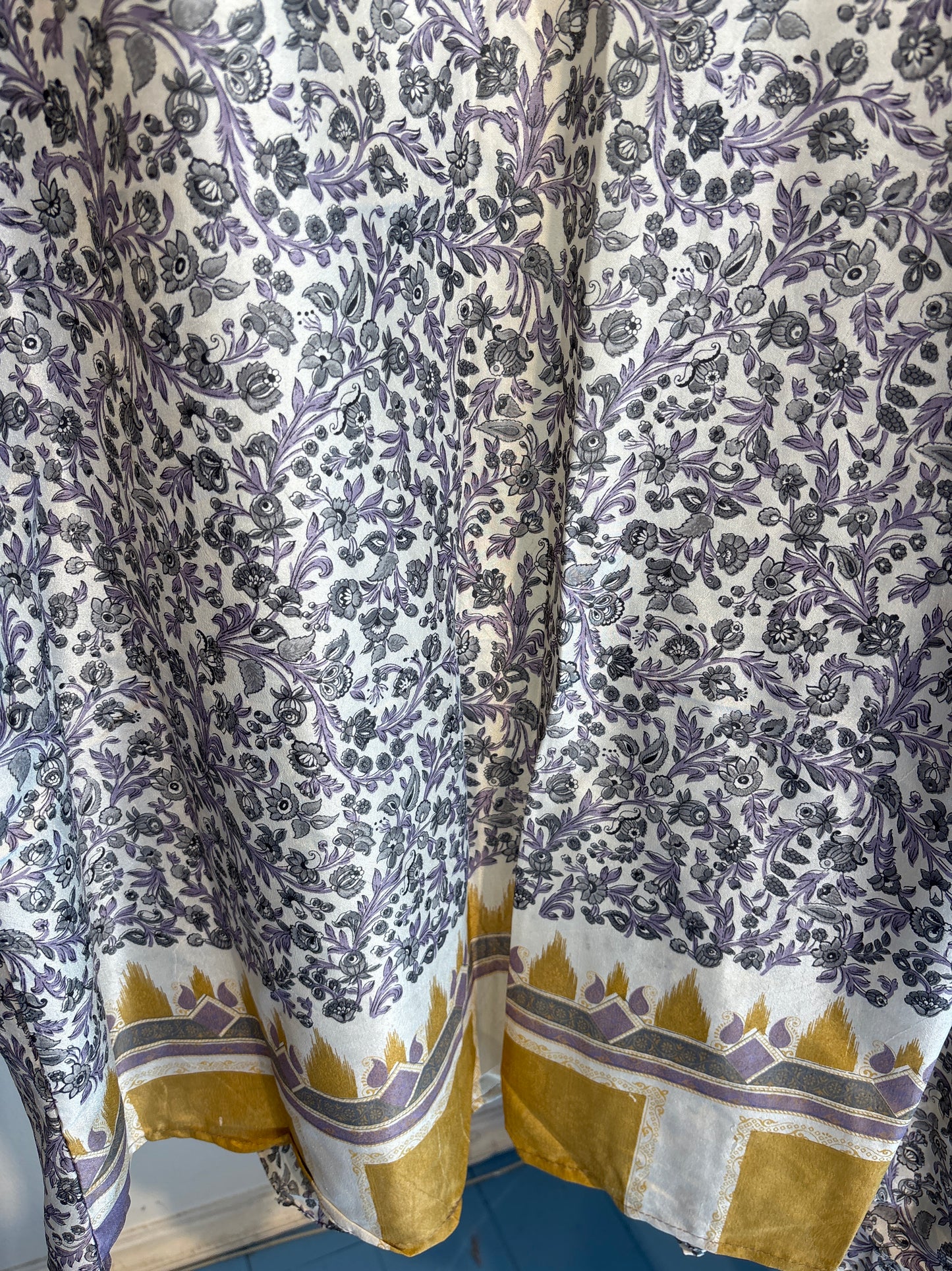 Zijden kimono halflang