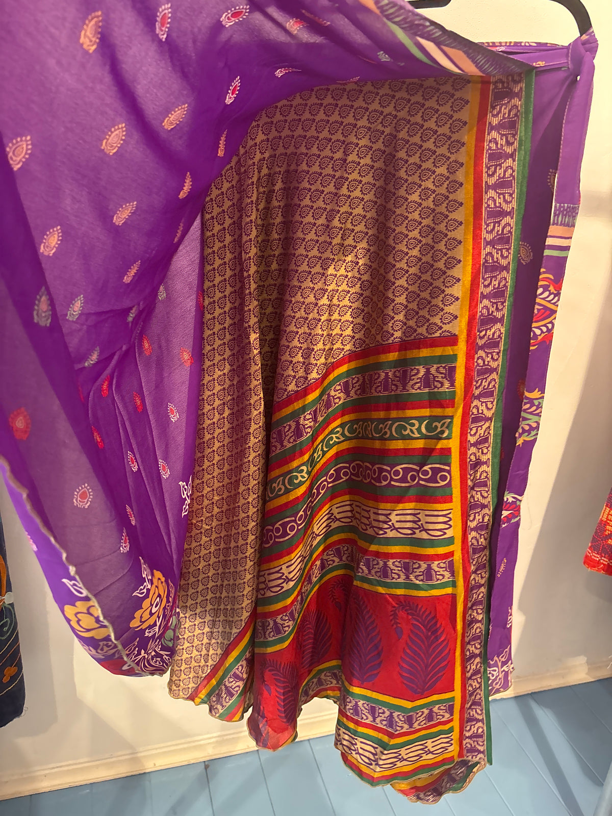 Rok wikkel recycled sari