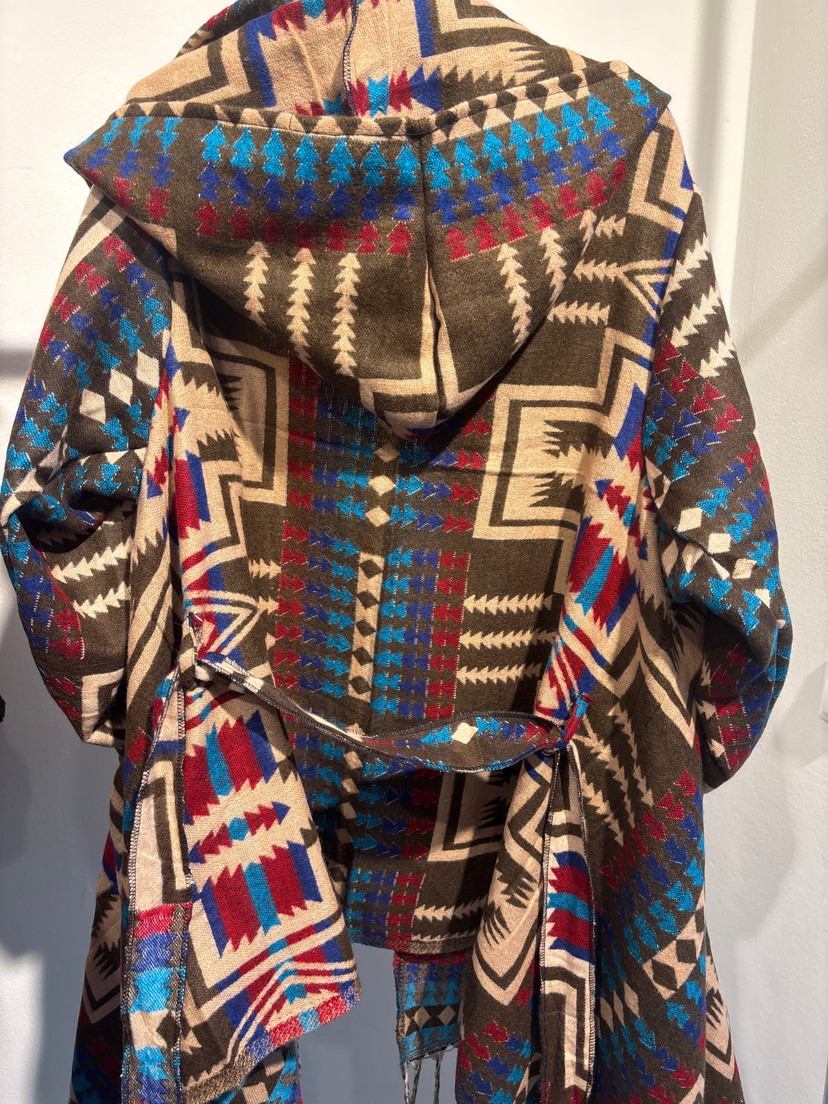 Aztek bruin Vest lang
