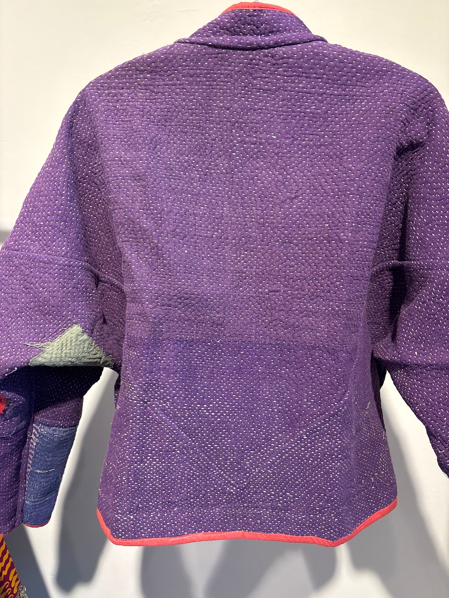 Kantha jas kort- 2 kanten
