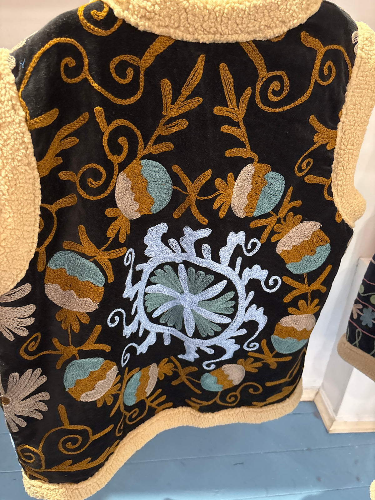 Gilet fluweel gevoerd