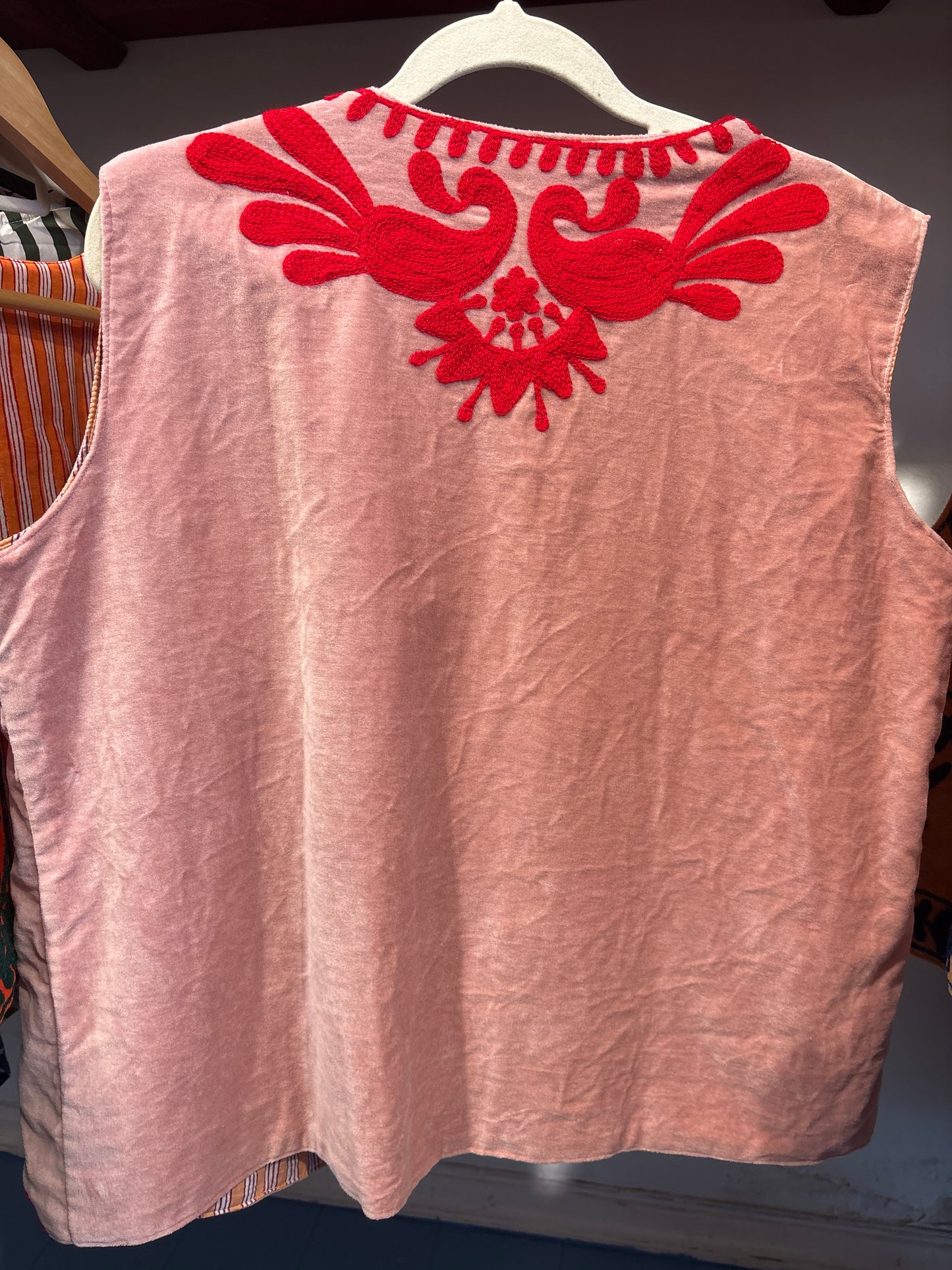 Gilet fluweel suzani-ruim