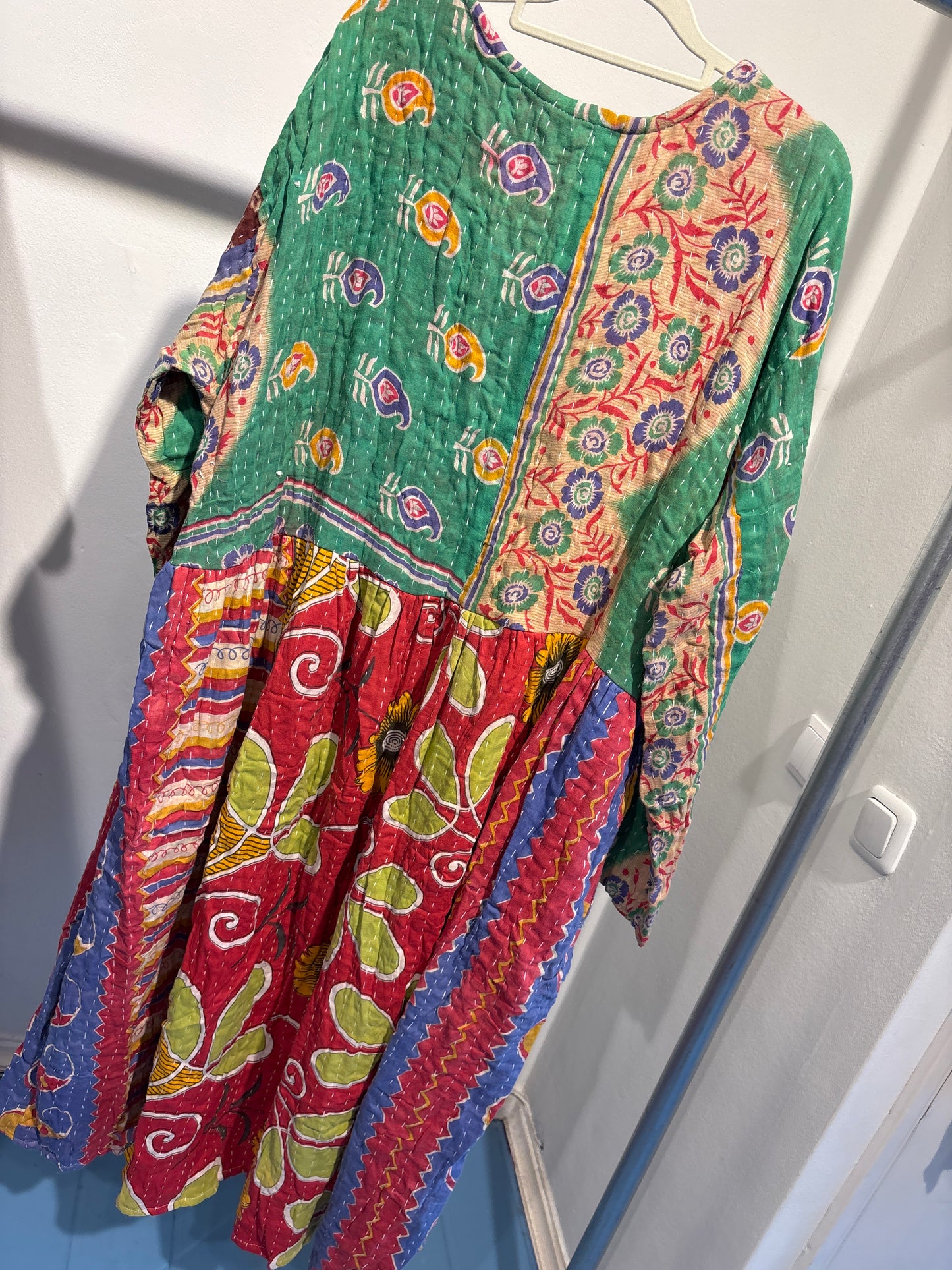 Kantha jurk lang- groot