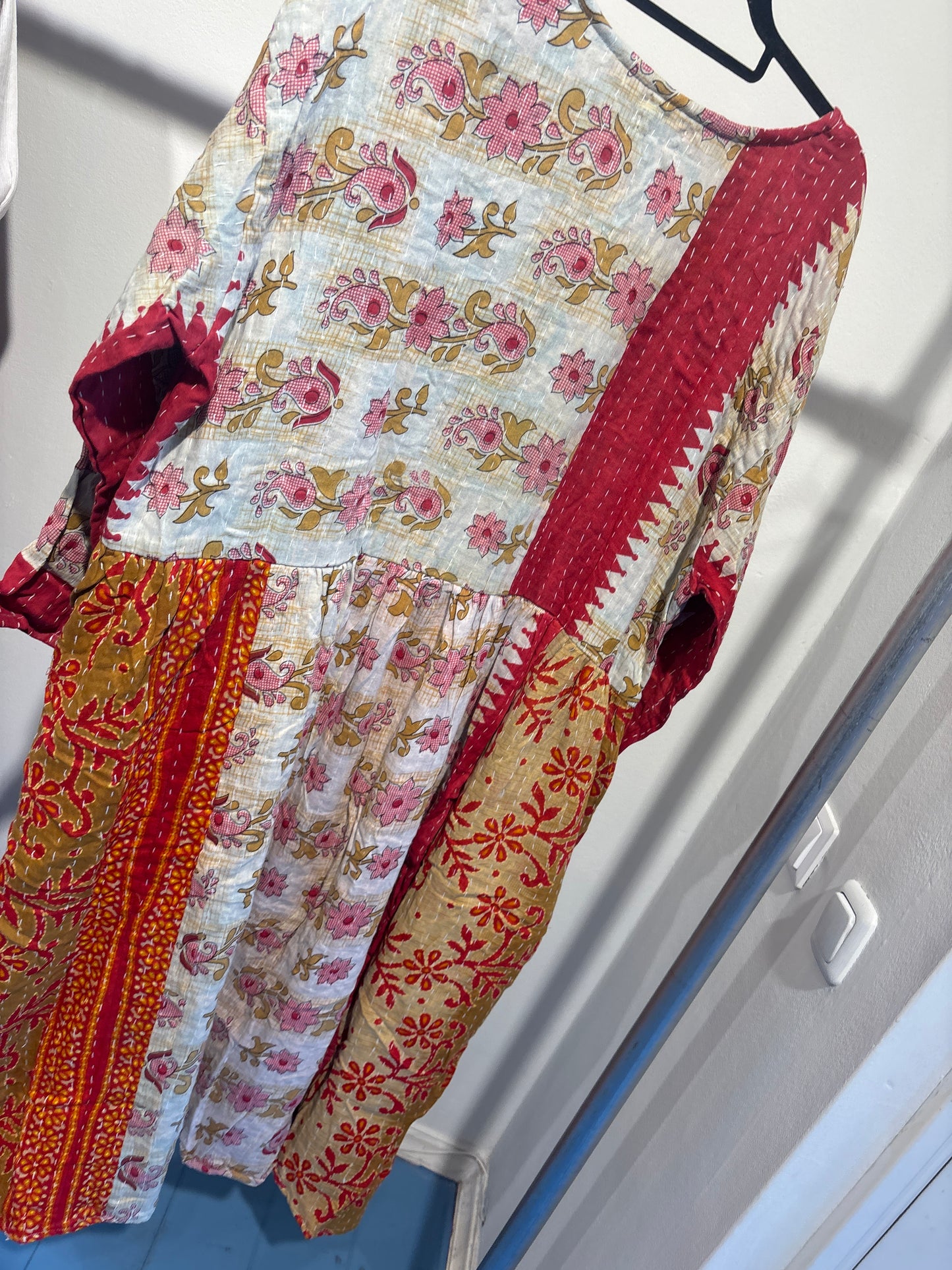 Kantha jurk lang- groot