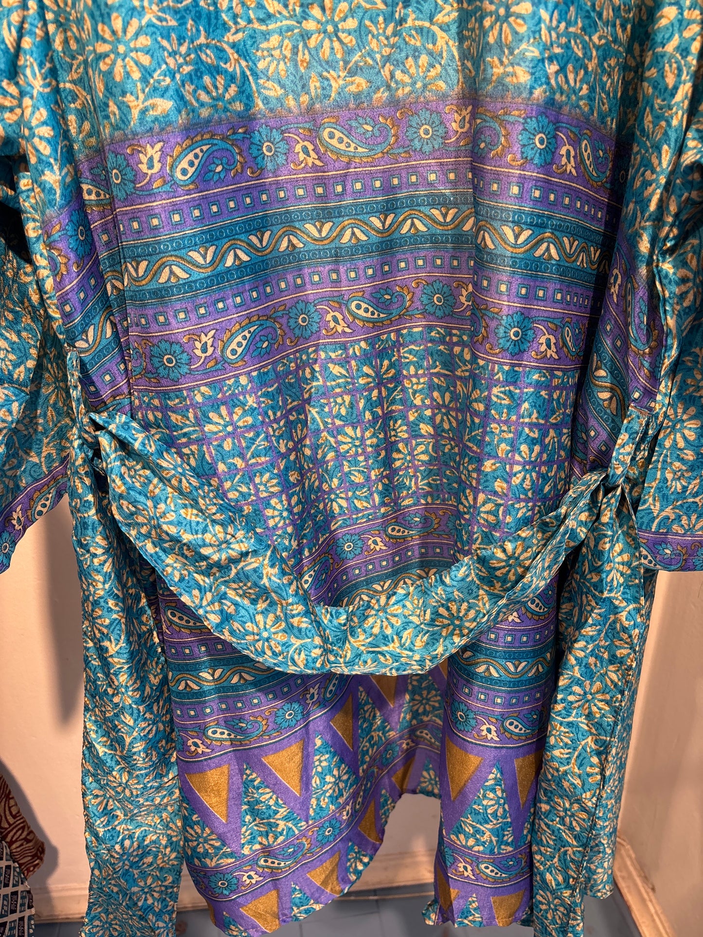 Zijden kimono halflang