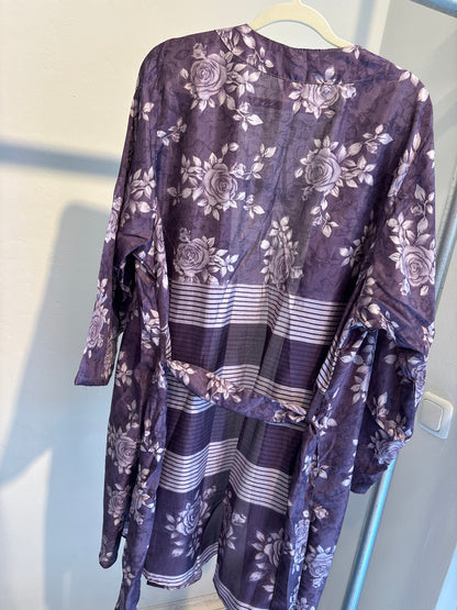 Zijden kimono halflang