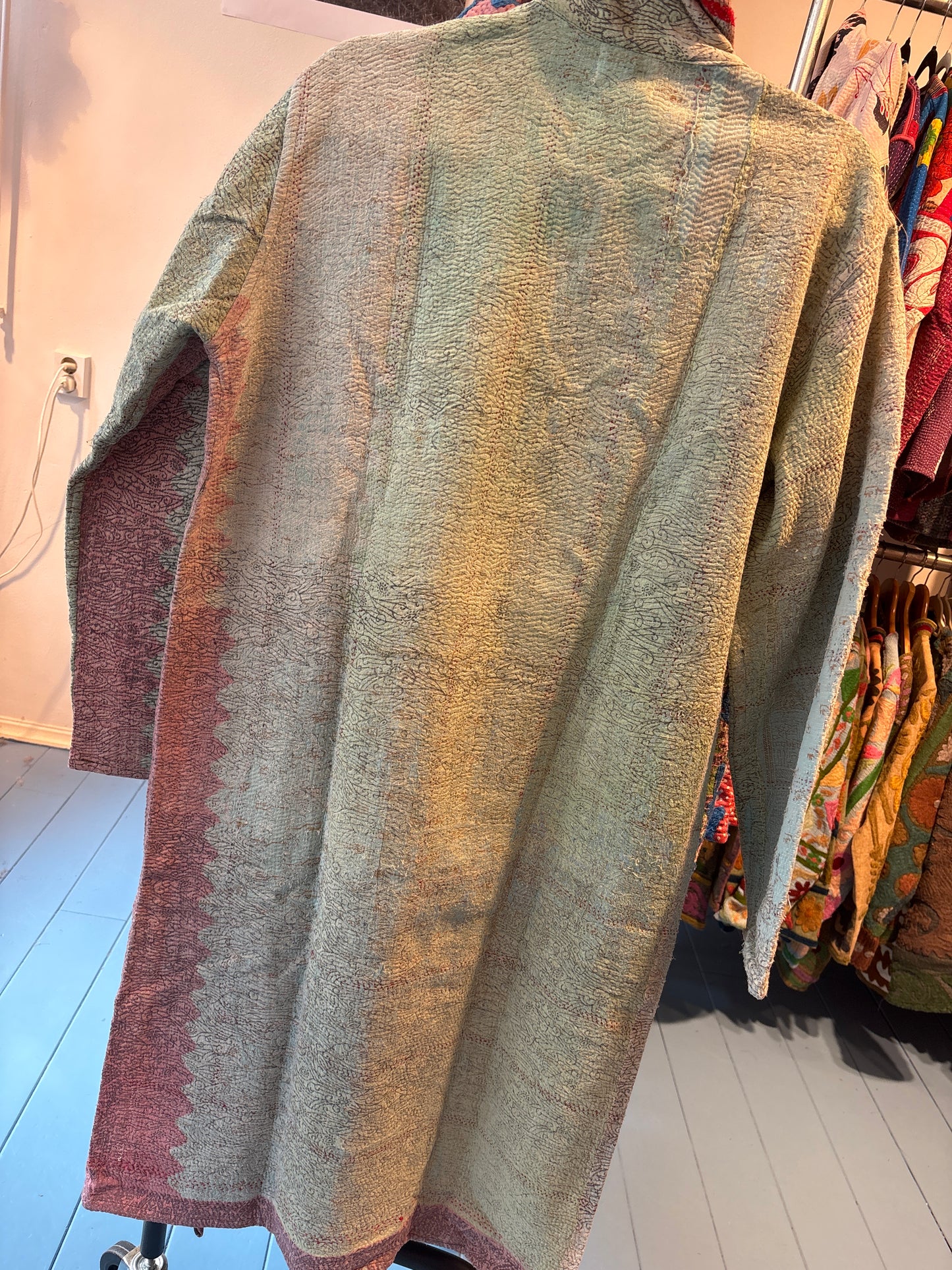 Lange katoenen Kantha