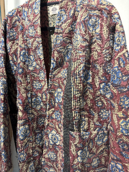 Kantha Blockprint jas-2 kanten