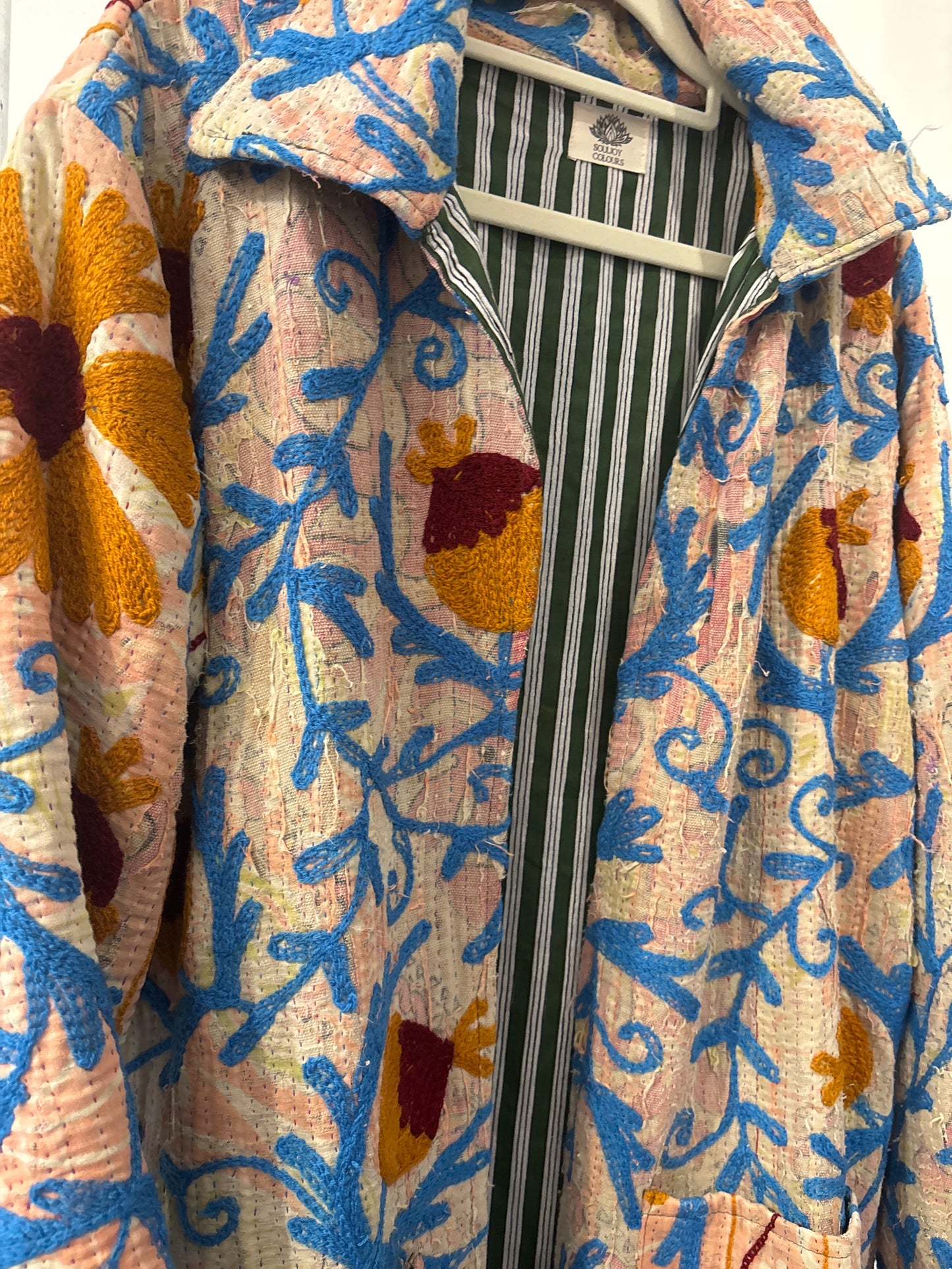 Lange katoenen Kantha