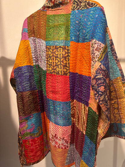Zijden Kantha kimono jas