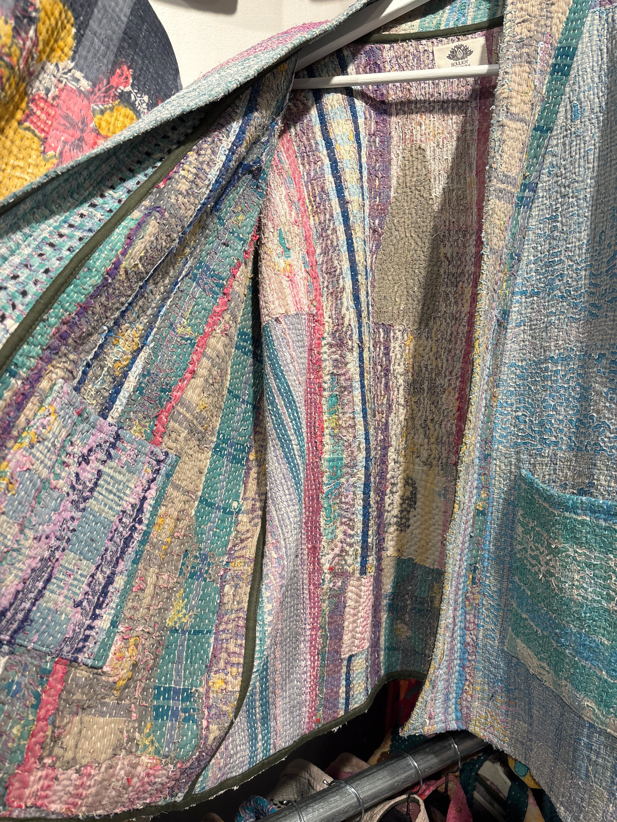 Kantha Blockprint jas-2 kanten