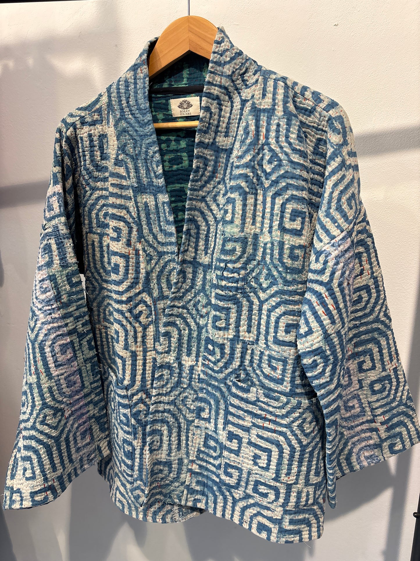 Kantha Blockprint jas -2 kanten