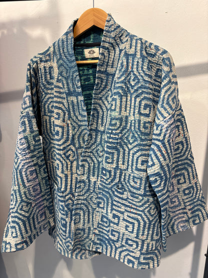 Kantha Blockprint jas -2 kanten