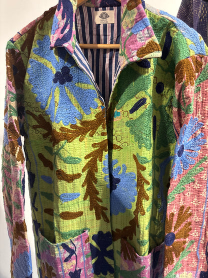 Lange katoenen Kantha
