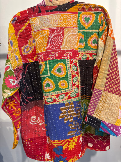Kimono jasje Kantha quilt