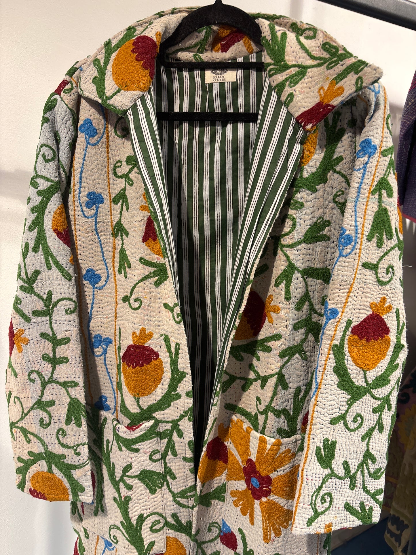 Lange katoenen Kantha