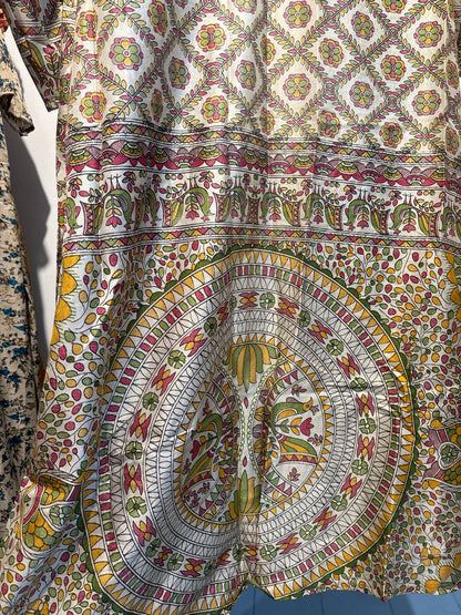 Recycled silk kimono lang