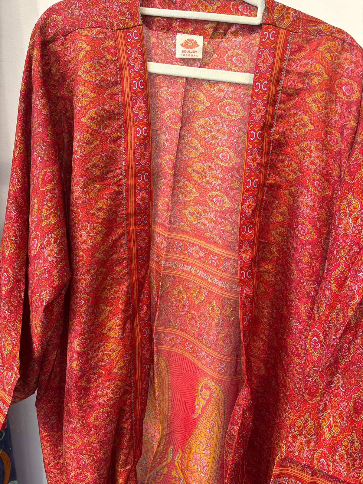 Zijden kimono halflang