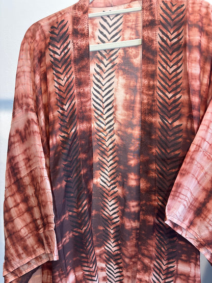 Kimono tie dye halflang