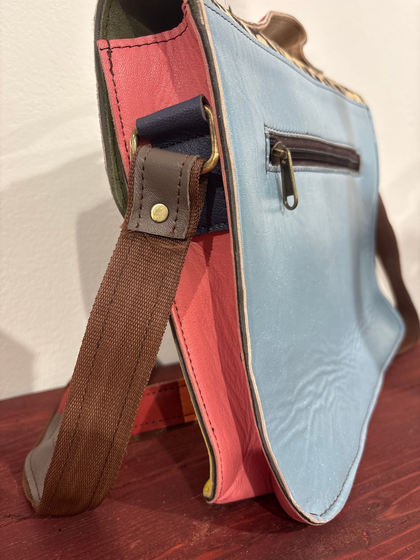 Tas van recycled leer