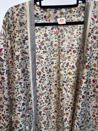 Recycled silk kimono lang