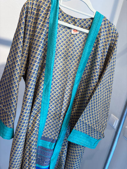 Zijden kimono halflang