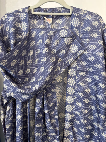 Zijden kimono halflang