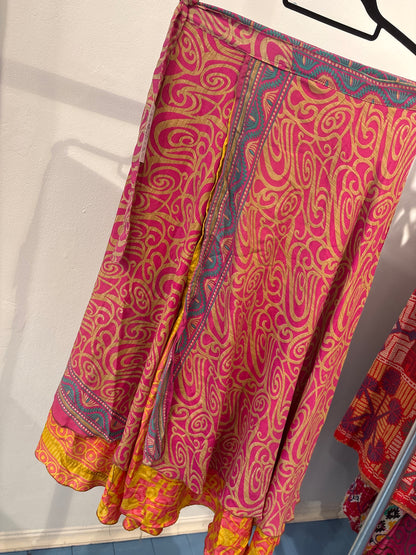 Rok wikkel recycled sari