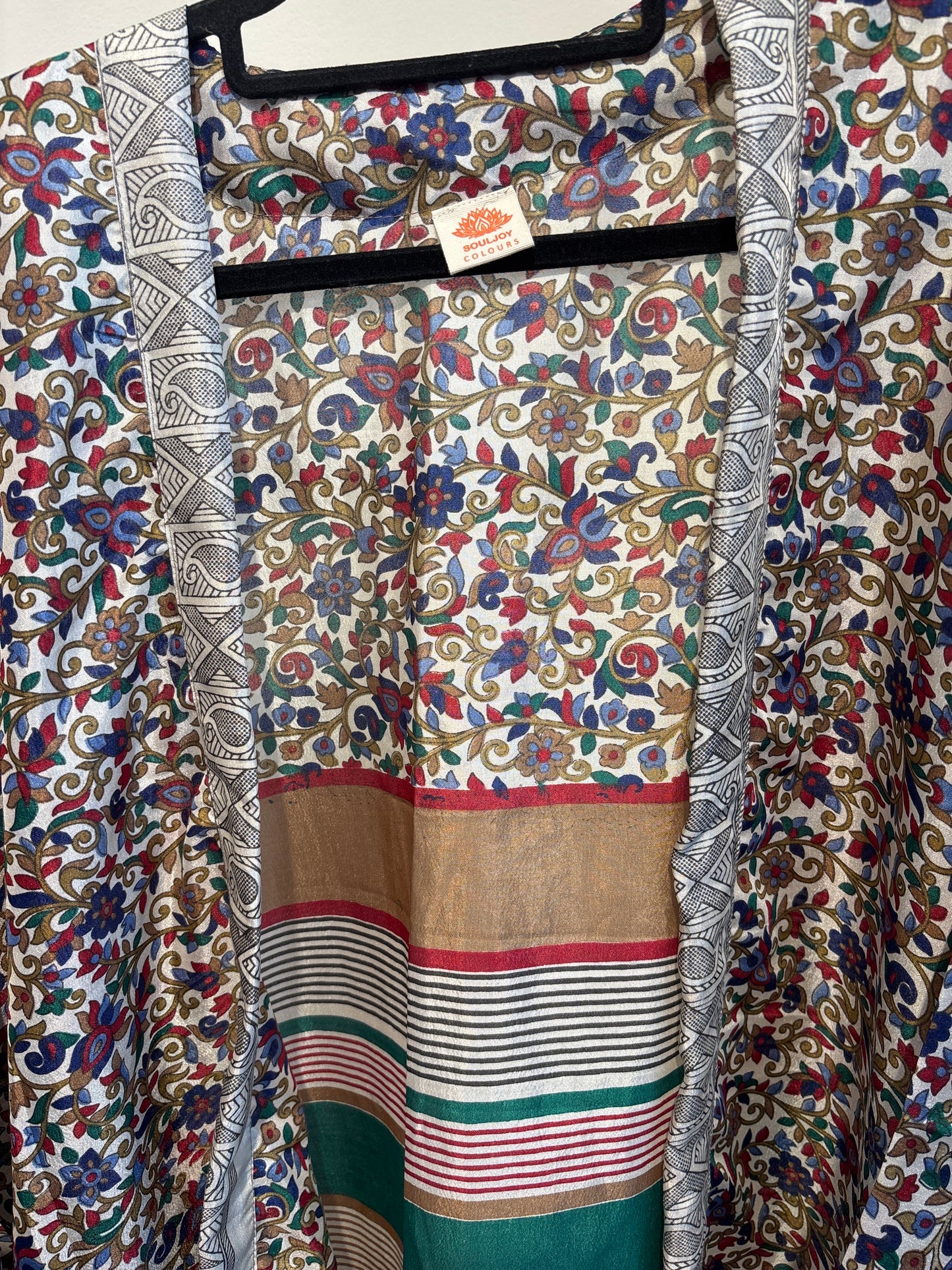 Zijden kimono halflang