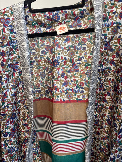 Zijden kimono halflang