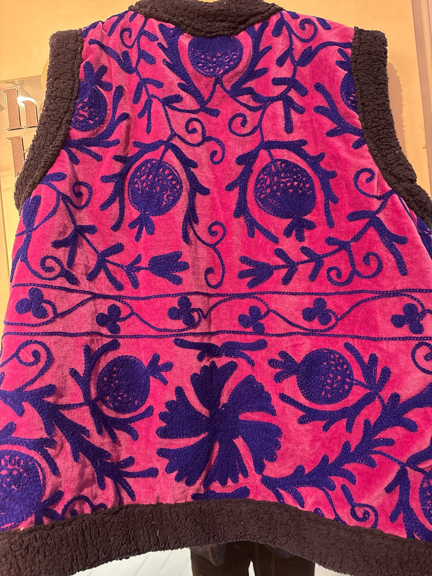 Gilet fluweel gevoerd